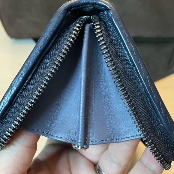 Loewe blue and white polka dot zip around wallet *WITH BOX* - Picture 13 of 15